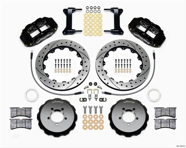 Wilwood Disc Brakes Wilwood Forged Narrow Superlite 6R Big Brake Front Brake Kits 140-12874-D Autofit