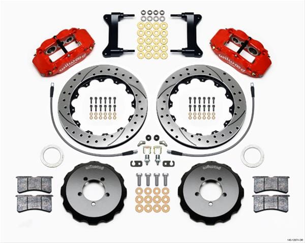 Wilwood Disc Brakes Wilwood Forged Narrow Superlite 6R Big Brake Front Brake Kits 140-12874-DR Autofit