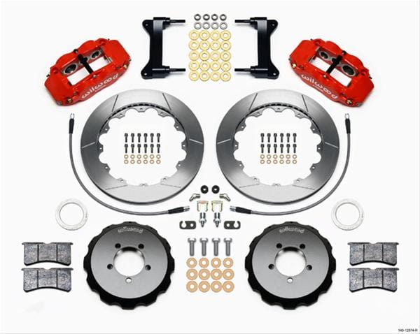 Wilwood Disc Brakes Wilwood Forged Narrow Superlite 6R Big Brake Front Brake Kits 140-12874-R Autofit