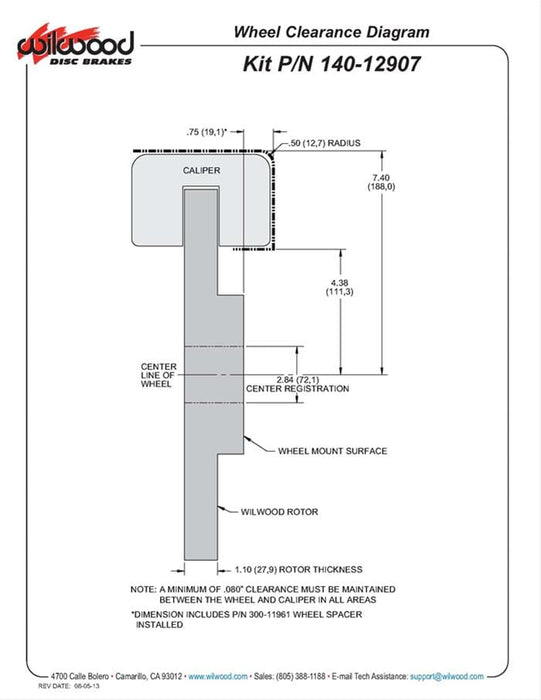 Wilwood Disc Brakes Wilwood Forged Narrow Superlite 6R Big Brake Front Brake Kits 140-12907 Autofit