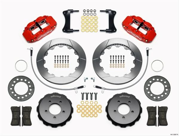 Wilwood Disc Brakes Wilwood Forged Narrow Superlite 6R Big Brake Front Brake Kits 140-12907-R Autofit