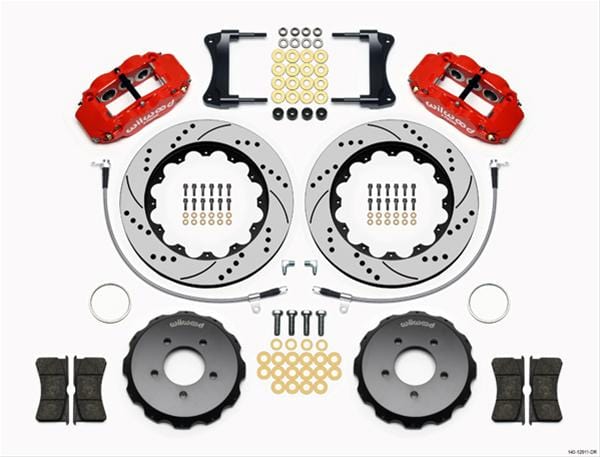 Wilwood Disc Brakes Wilwood Forged Narrow Superlite 6R Big Brake Front Brake Kits 140-12911-DR Autofit