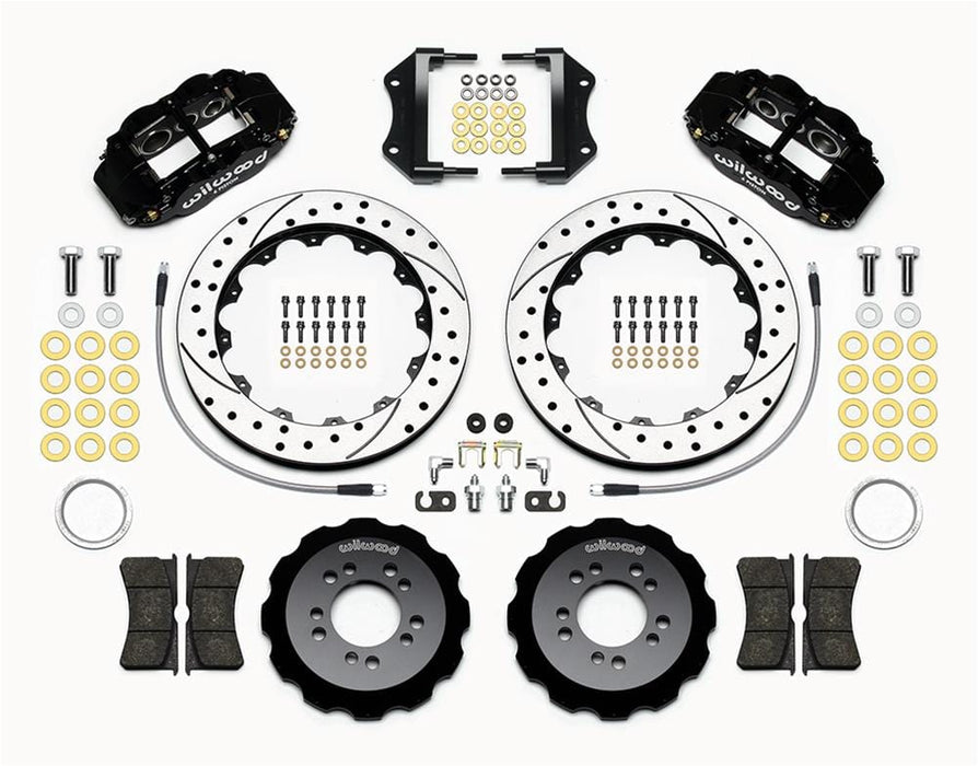Wilwood Disc Brakes Wilwood Forged Narrow Superlite 6R Big Brake Front Brake Kits 140-13018-D Autofit