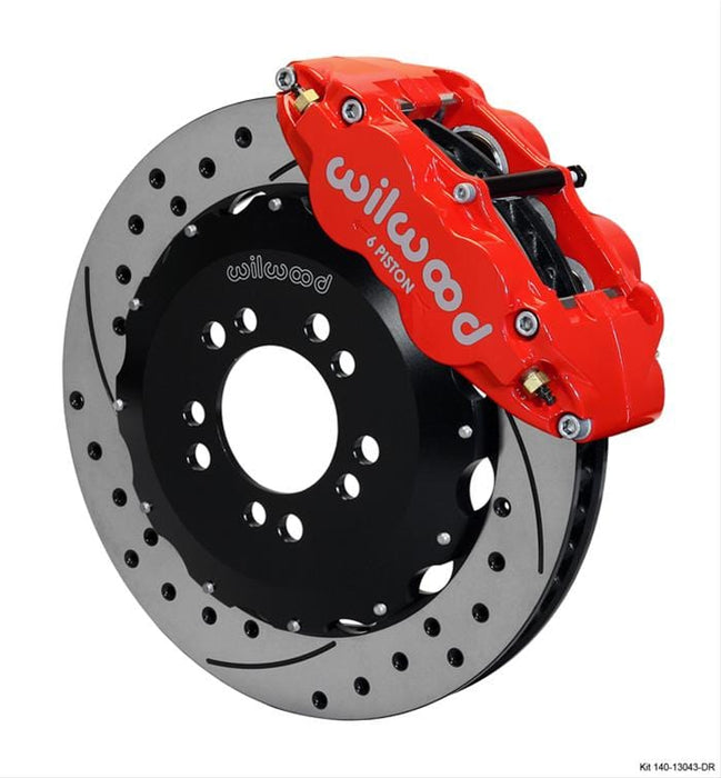 Wilwood Disc Brakes Wilwood Forged Narrow Superlite 6R Big Brake Front Brake Kits 140-13043-DR Autofit