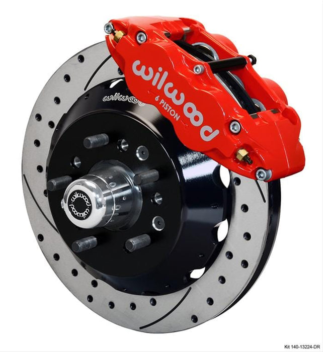 Wilwood Disc Brakes Wilwood Forged Narrow Superlite 6R Big Brake Front Brake Kits 140-13224-DR Autofit