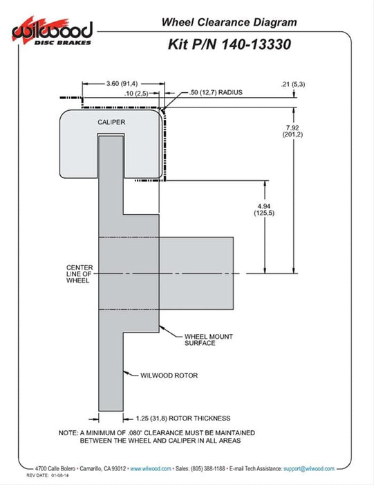 Wilwood Disc Brakes Wilwood Forged Narrow Superlite 6R Big Brake Front Brake Kits 140-13330-DR Autofit