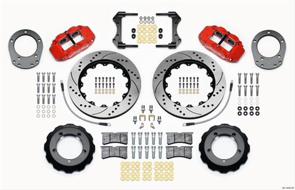 Wilwood Disc Brakes Wilwood Forged Narrow Superlite 6R Big Brake Front Brake Kits 140-13330-DR Autofit