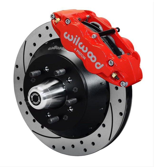 Wilwood Disc Brakes Wilwood Forged Narrow Superlite 6R Big Brake Front Brake Kits 140-13630-DR Autofit