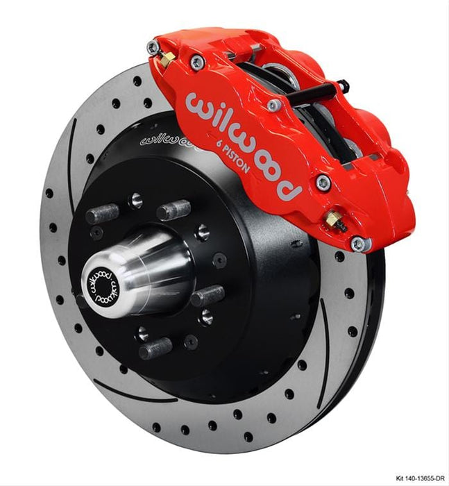 Wilwood Disc Brakes Wilwood Forged Narrow Superlite 6R Big Brake Front Brake Kits 140-13655-DR Autofit