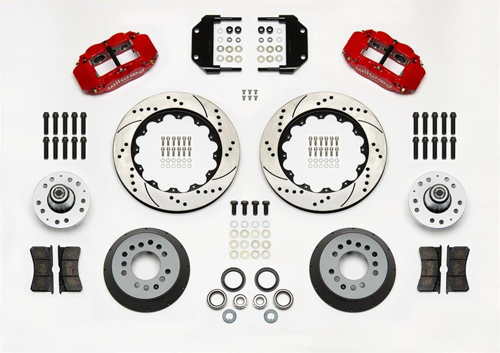 Wilwood Disc Brakes Wilwood Forged Narrow Superlite 6R Big Brake Front Brake Kits 140-14277-DR Autofit