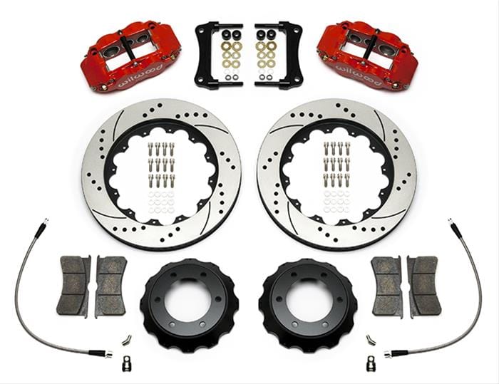 Wilwood Disc Brakes Wilwood Forged Narrow Superlite 6R Big Brake Front Brake Kits 140-14578-DR Autofit
