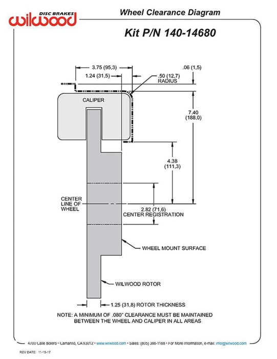 Wilwood Disc Brakes Wilwood Forged Narrow Superlite 6R Big Brake Front Brake Kits 140-14680-R Autofit