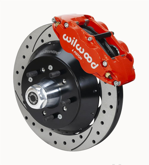 Wilwood Disc Brakes Wilwood Forged Narrow Superlite 6R Big Brake Front Brake Kits 140-14837-DR Autofit