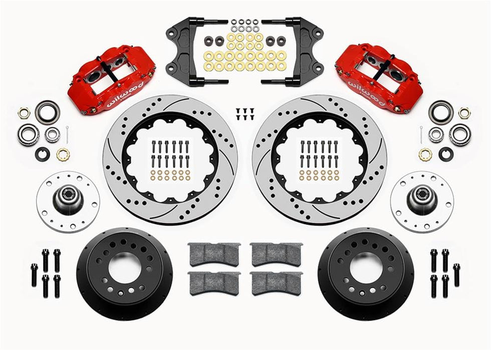 Wilwood Disc Brakes Wilwood Forged Narrow Superlite 6R Big Brake Front Brake Kits 140-15156-DR Autofit