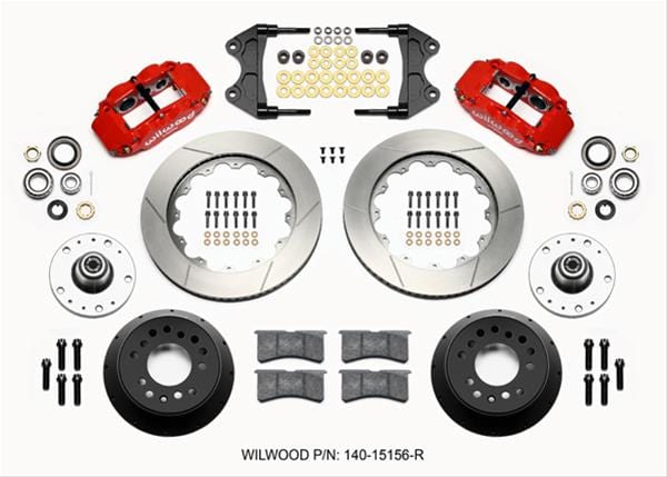 Wilwood Disc Brakes Wilwood Forged Narrow Superlite 6R Big Brake Front Brake Kits 140-15156-R Autofit