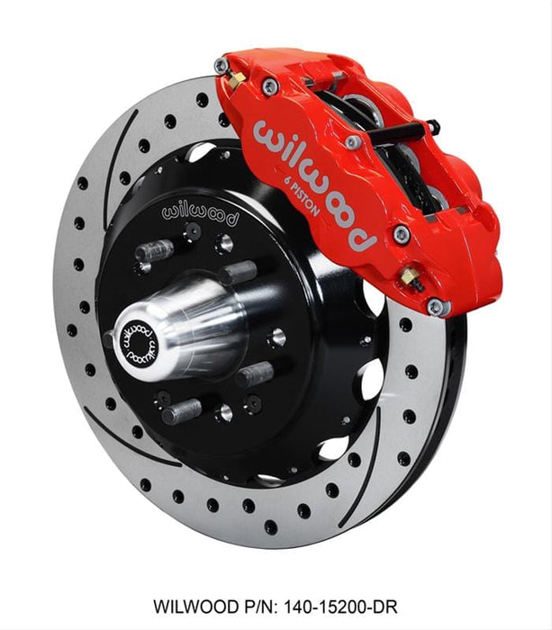 Wilwood Disc Brakes Wilwood Forged Narrow Superlite 6R Big Brake Front Brake Kits 140-15200-DR Autofit