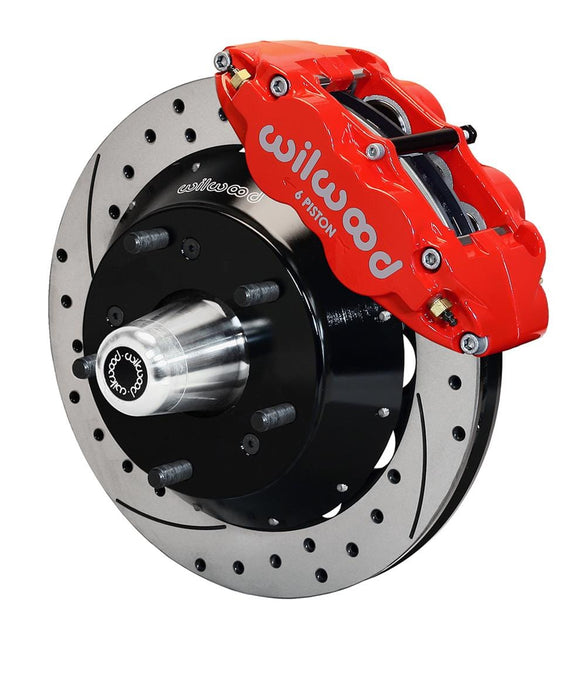 Wilwood Disc Brakes Wilwood Forged Narrow Superlite 6R Big Brake Front Brake Kits 140-15279-DR Autofit