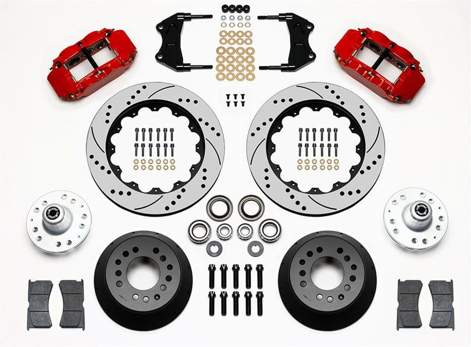 Wilwood Disc Brakes Wilwood Forged Narrow Superlite 6R Big Brake Front Brake Kits 140-15410-DR Autofit