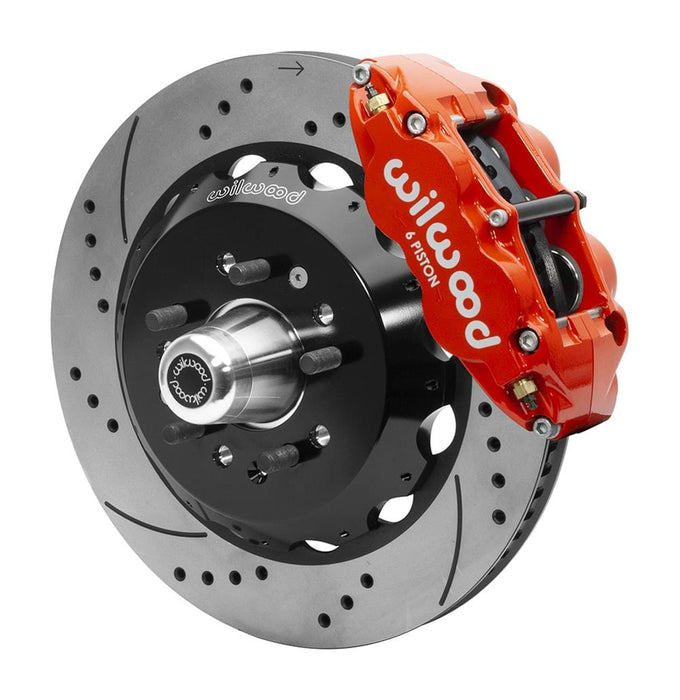 Wilwood Disc Brakes Wilwood Forged Narrow Superlite 6R Big Brake Front Brake Kits 140-15554-DR Autofit
