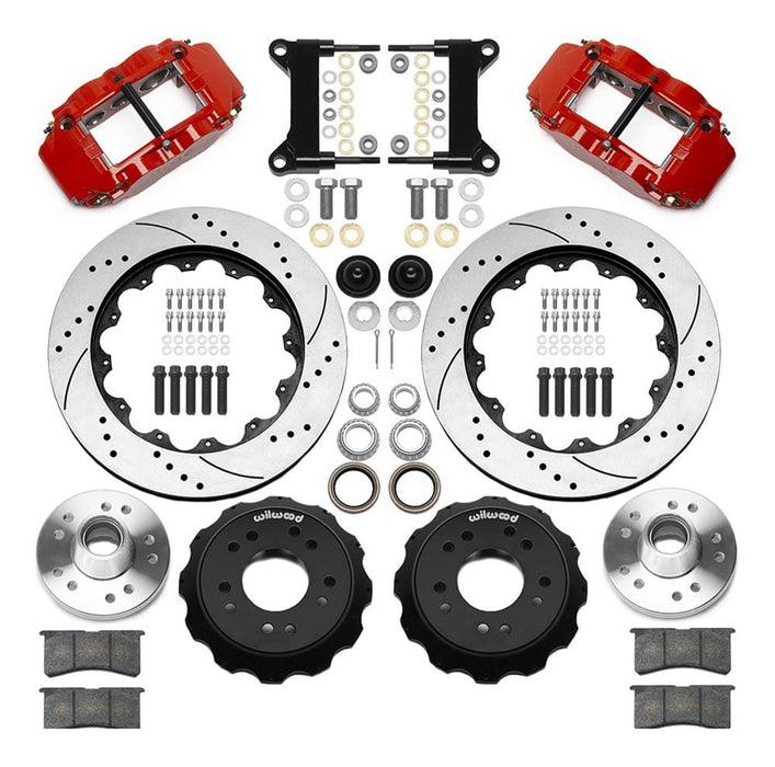 Wilwood Disc Brakes Wilwood Forged Narrow Superlite 6R Big Brake Front Brake Kits 140-15942-DR Autofit