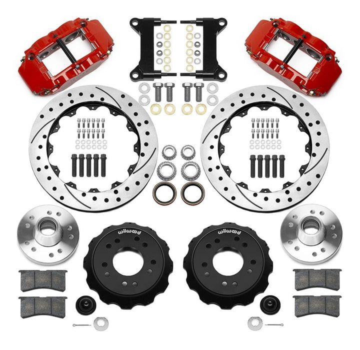Wilwood Disc Brakes Wilwood Forged Narrow Superlite 6R Big Brake Front Brake Kits 140-15949-DR Autofit