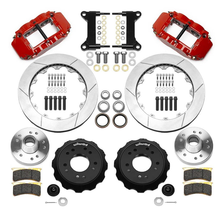 Wilwood Disc Brakes Wilwood Forged Narrow Superlite 6R Big Brake Front Brake Kits 140-15949-R Autofit
