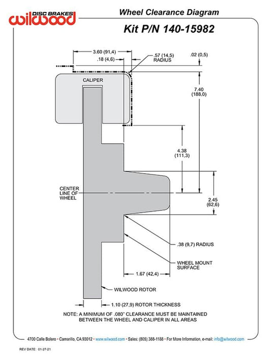 Wilwood Disc Brakes Wilwood Forged Narrow Superlite 6R Big Brake Front Brake Kits 140-15982-R Autofit