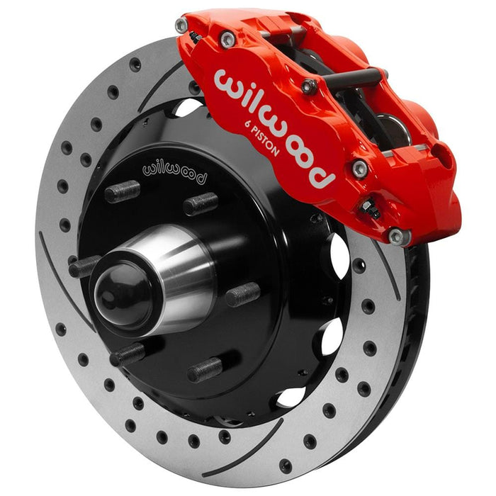 Wilwood Disc Brakes Wilwood Forged Narrow Superlite 6R Big Brake Front Brake Kits 140-16457-DR Autofit