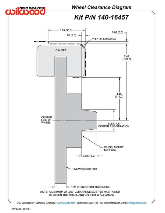 Wilwood Disc Brakes Wilwood Forged Narrow Superlite 6R Big Brake Front Brake Kits 140-16457-DR Autofit
