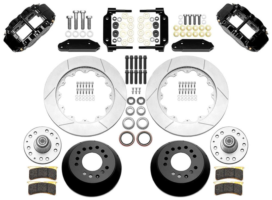 Wilwood Disc Brakes Wilwood Forged Narrow Superlite 6R Big Brake Front Brake Kits 140-16496 Autofit