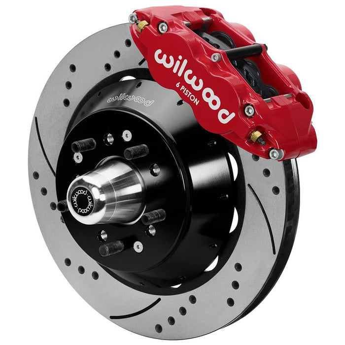 Wilwood Disc Brakes Wilwood Forged Narrow Superlite 6R Big Brake Front Brake Kits 140-16496-DR Autofit