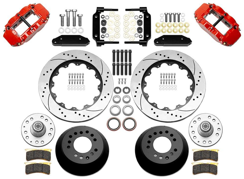 Wilwood Disc Brakes Wilwood Forged Narrow Superlite 6R Big Brake Front Brake Kits 140-16496-DR Autofit