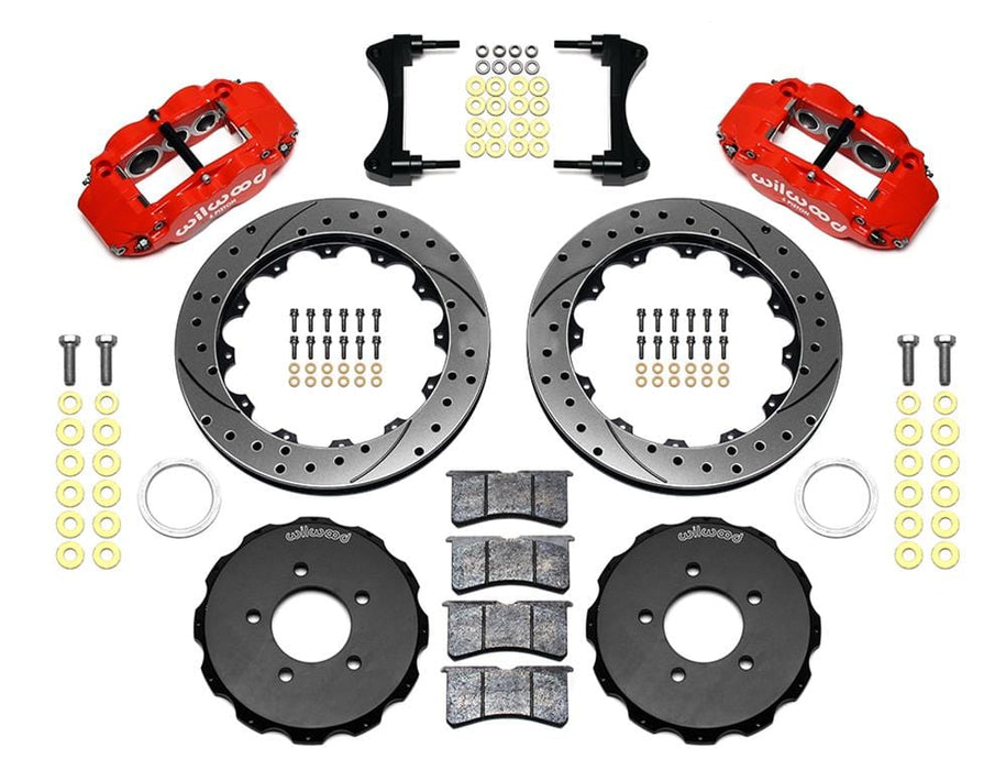 Wilwood Disc Brakes Wilwood Forged Narrow Superlite 6R Big Brake Front Brake Kits 140-16847-DR Autofit