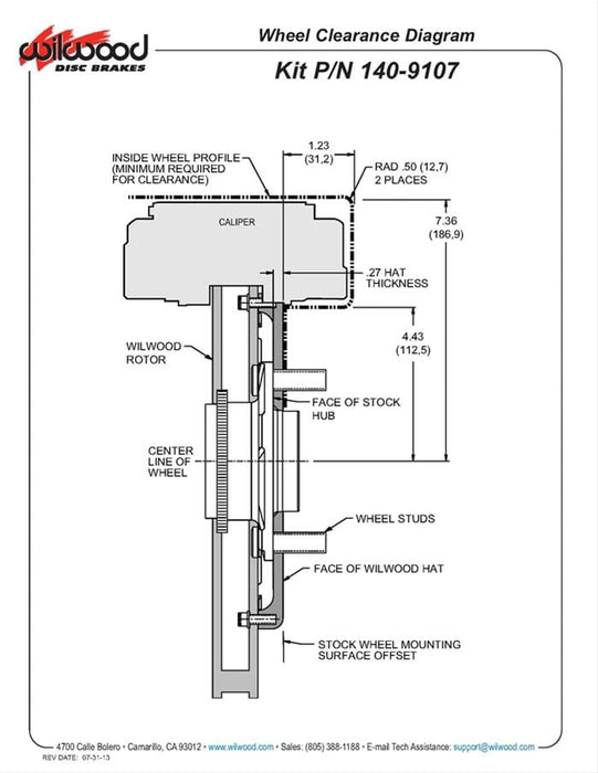 Wilwood Disc Brakes Wilwood Forged Narrow Superlite 6R Big Brake Front Brake Kits 140-9107 Autofit