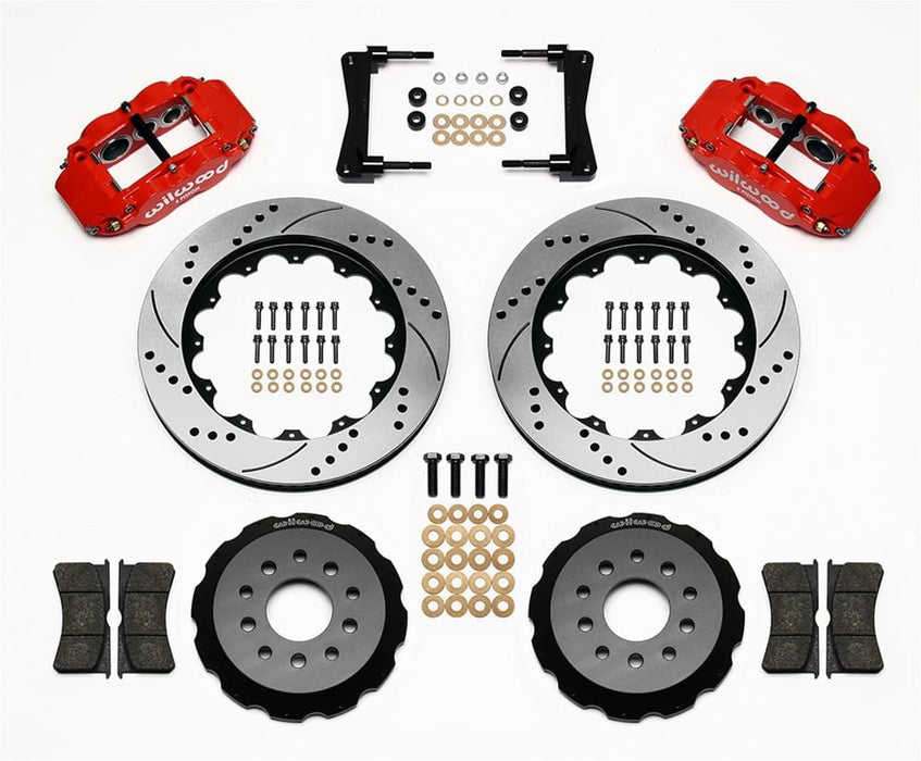 Wilwood Disc Brakes Wilwood Forged Narrow Superlite 6R Big Brake Front Brake Kits 140-9117-DR Autofit