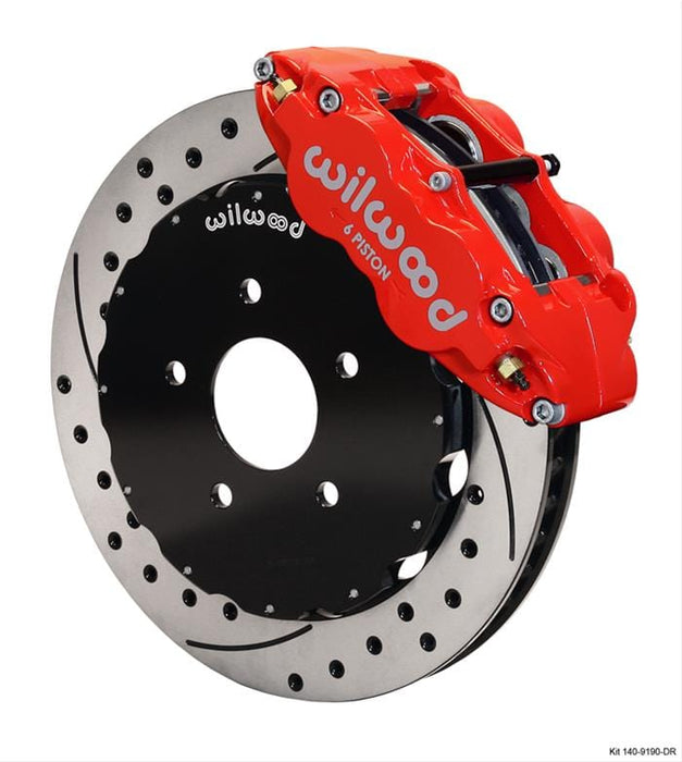 Wilwood Disc Brakes Wilwood Forged Narrow Superlite 6R Big Brake Front Brake Kits 140-9190-DR Autofit