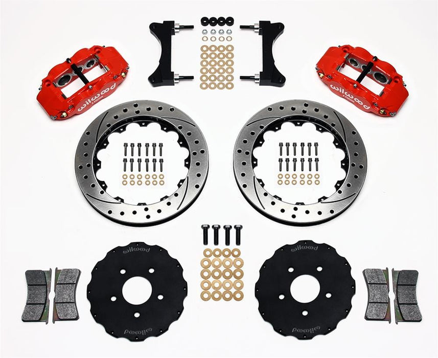 Wilwood Disc Brakes Wilwood Forged Narrow Superlite 6R Big Brake Front Brake Kits 140-9284-DR Autofit