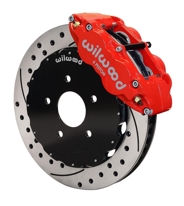 Wilwood Disc Brakes Wilwood Forged Narrow Superlite 6R Big Brake Front Brake Kits 140-9284-DR Autofit