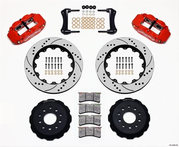Wilwood Disc Brakes Wilwood Forged Narrow Superlite 6R Big Brake Front Brake Kits 140-9298-DR Autofit
