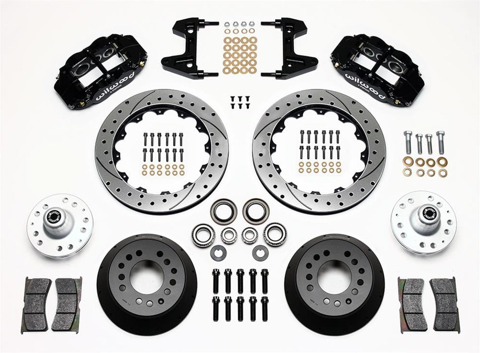 Wilwood Disc Brakes Wilwood Forged Narrow Superlite 6R Big Brake Front Brake Kits 140-9801-D Autofit