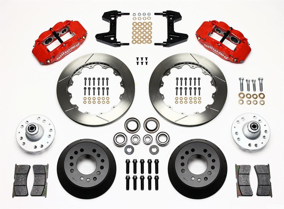 Wilwood Disc Brakes Wilwood Forged Narrow Superlite 6R Big Brake Front Brake Kits 140-9801-R Autofit