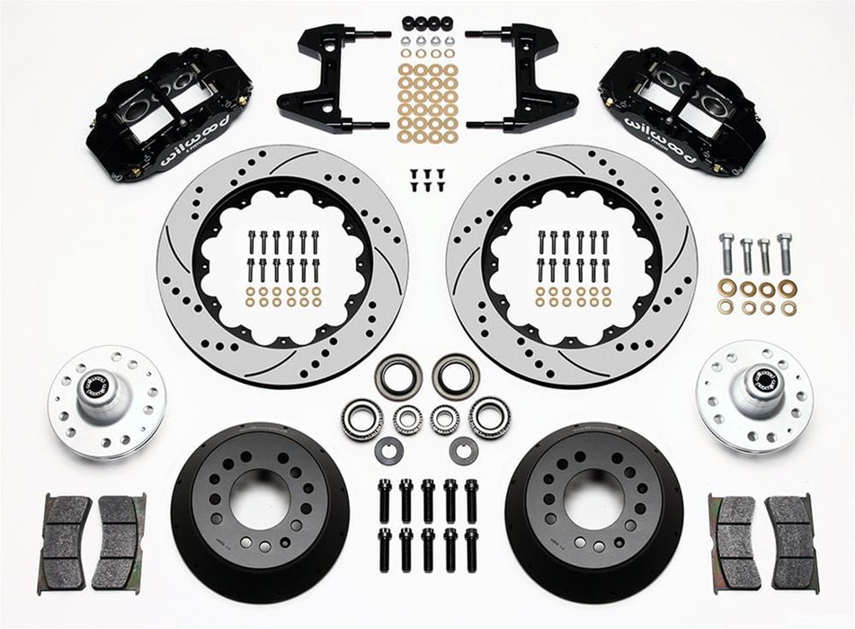 Wilwood Disc Brakes Wilwood Forged Narrow Superlite 6R Big Brake Front Brake Kits 140-9802-D Autofit
