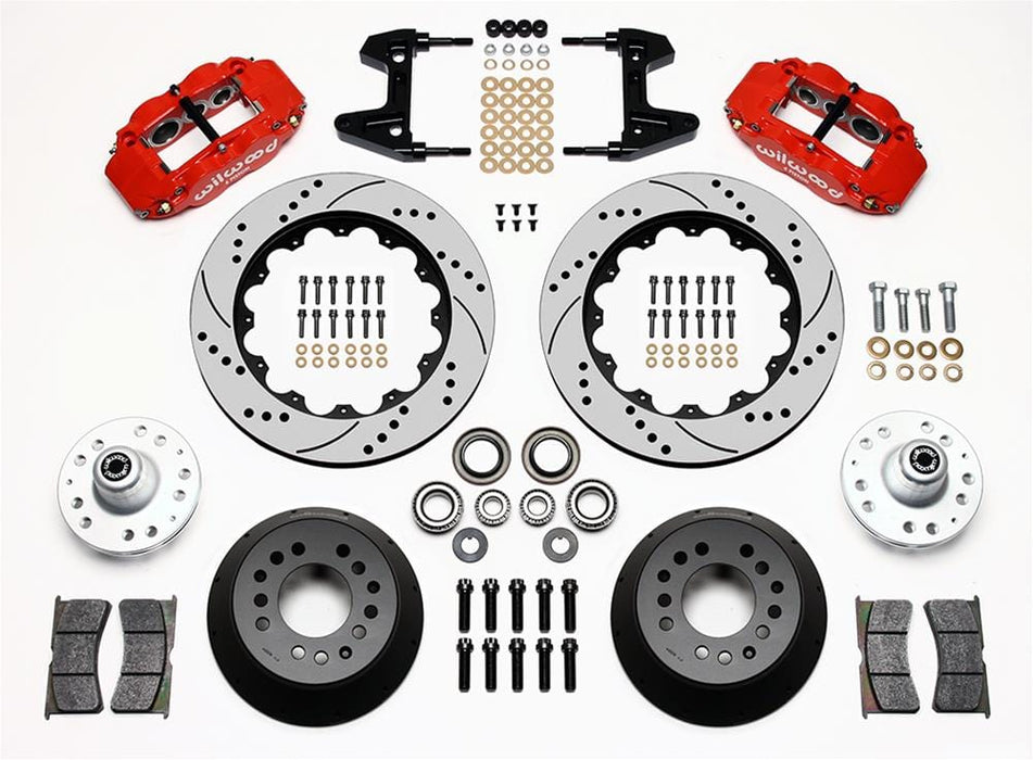 Wilwood Disc Brakes Wilwood Forged Narrow Superlite 6R Big Brake Front Brake Kits 140-9802-DR Autofit