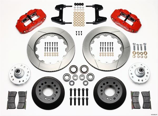 Wilwood Disc Brakes Wilwood Forged Narrow Superlite 6R Big Brake Front Brake Kits 140-9802-R Autofit