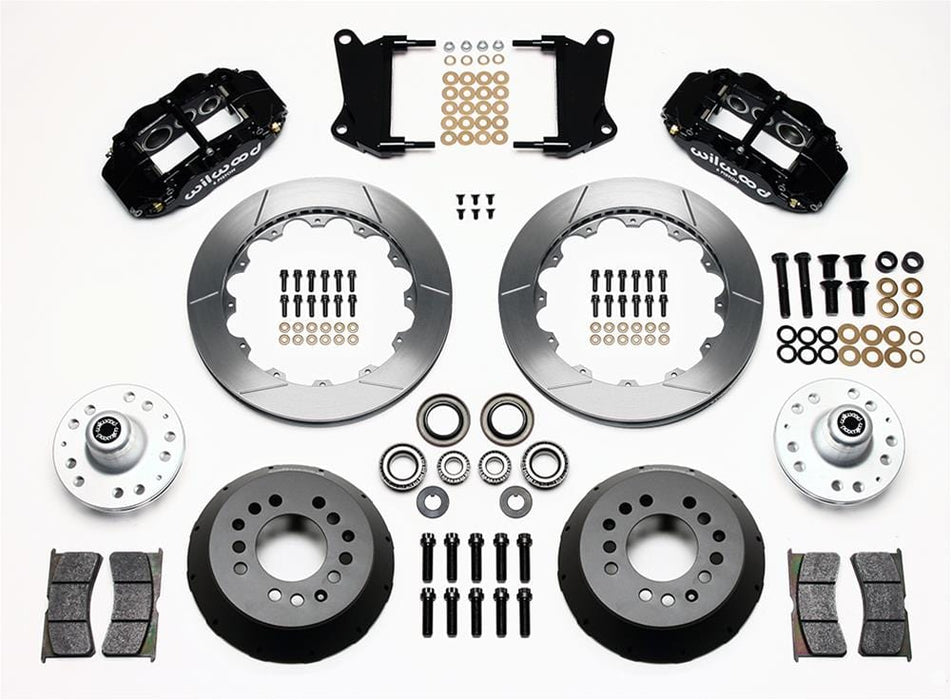 Wilwood Disc Brakes Wilwood Forged Narrow Superlite 6R Big Brake Front Brake Kits 140-9803 Autofit