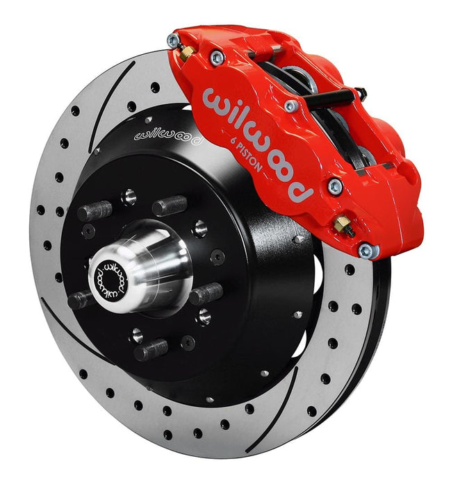 Wilwood Disc Brakes Wilwood Forged Narrow Superlite 6R Big Brake Front Brake Kits 140-9803-DR Autofit