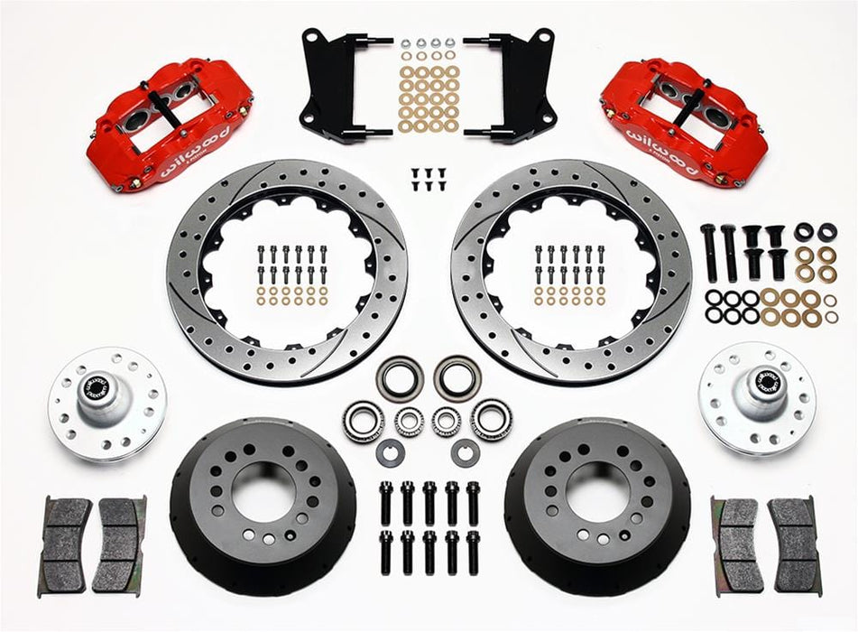 Wilwood Disc Brakes Wilwood Forged Narrow Superlite 6R Big Brake Front Brake Kits 140-9803-DR Autofit