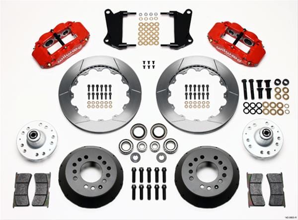 Wilwood Disc Brakes Wilwood Forged Narrow Superlite 6R Big Brake Front Brake Kits 140-9803-R Autofit
