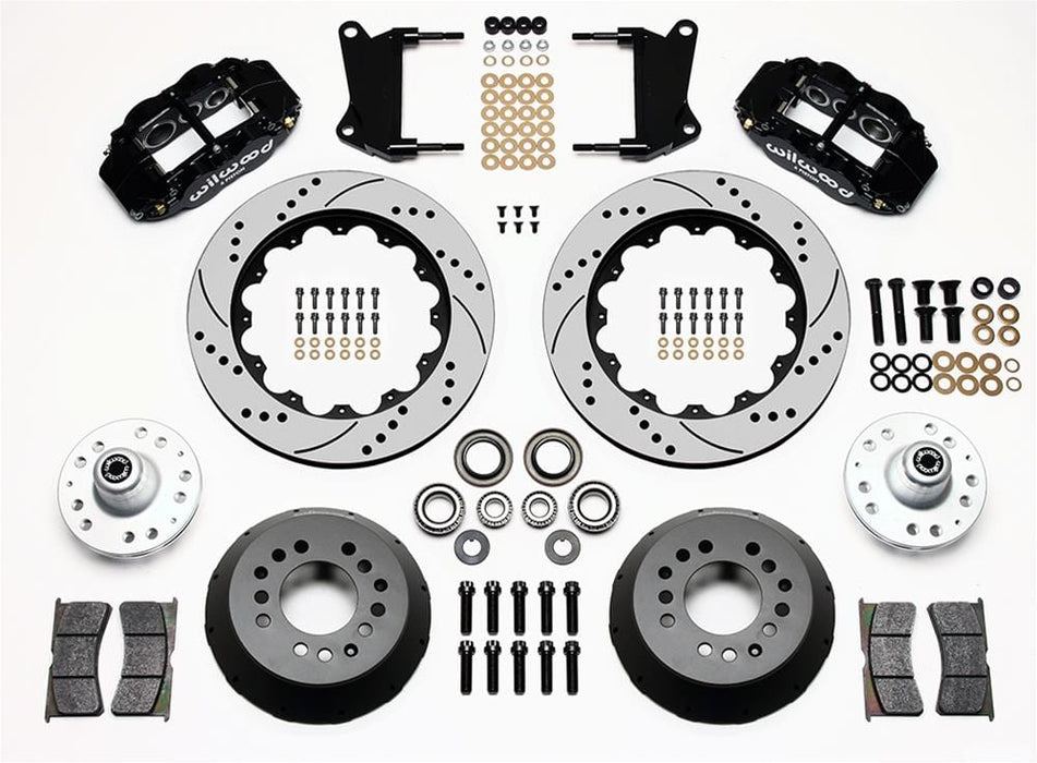 Wilwood Disc Brakes Wilwood Forged Narrow Superlite 6R Big Brake Front Brake Kits 140-9804-D Autofit