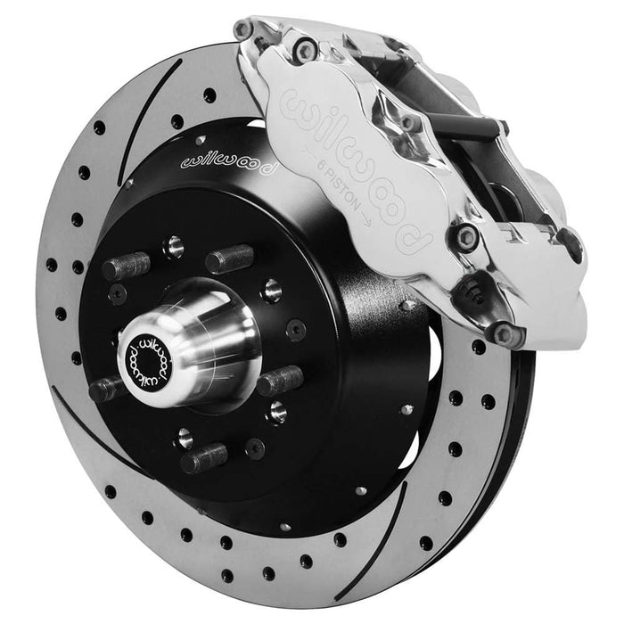 Wilwood Disc Brakes Wilwood Forged Narrow Superlite 6R Big Brake Front Brake Kits 140-9804-DP Autofit